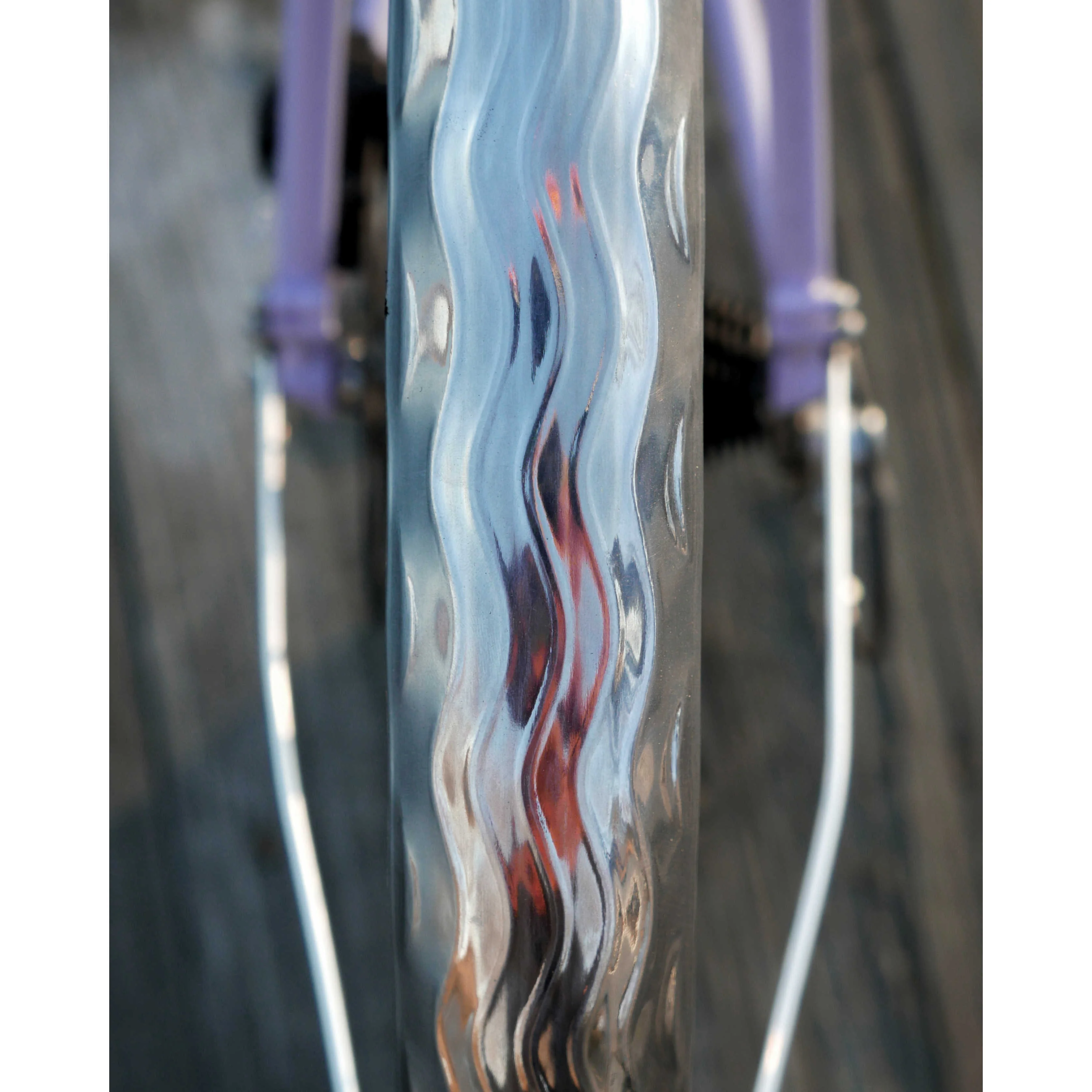 650b Wavy Fenders, 58mm - Silver and Noir - Image 3
